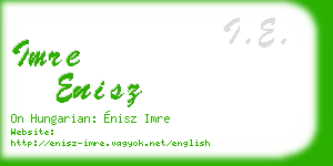 imre enisz business card
