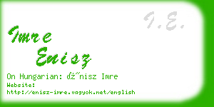 imre enisz business card